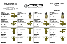 AIR AND DRAIN VALVE FITTINGS ASSORTMENT