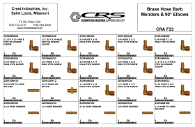 HOSE BARBS MENDERS & 90 DEG ELBOWS
