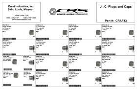 J.I.C. PLUGS AND CAPS ASSORTMENT