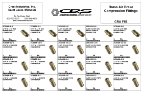 BRASS AIR BRAKE COMPRESSION FITTINGS