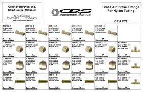 BRASS FITTINGS AIR BRAKE FOR