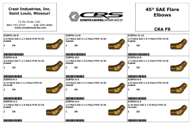 45 DEGREE SAE FLARE ASSORTMENT