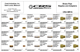 EMPTY BRASS PIPE NIPPLES & ADAPTERS