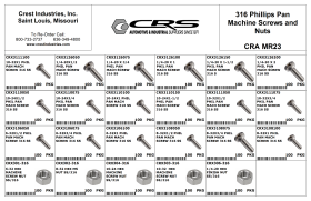 EMPTY 316 SS PHIL PAN MS SCREWS & NUTS