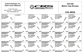 EMPTY METRIC SOCKET CAP SCREWS 18-8 SS