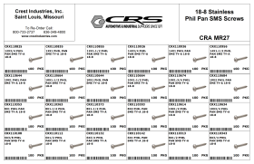 EMPTY PHIL PAN SMS SCREWS 18-8 SS