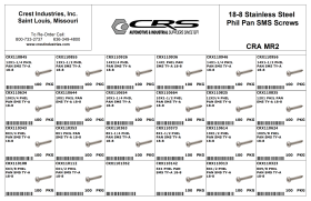 EMPTY PHIL PAN SMS SCREWS 18-8 SS
