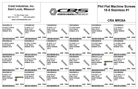 EMPTY PHIL FLAT MS SCREWS 18-8 SS #1