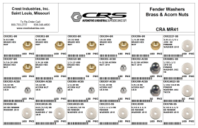 FENDER WASHERS BRASS NUTS & ACORN NUTS