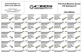 PHIL OVAL MACHINE SCREW 316 STAINLESS #1