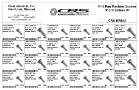 PHIL PAN MACHINE SCREWS 316 SS
