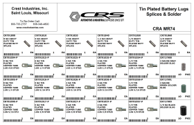 TIN PLATED BATTERY LUGS AND SPLICES