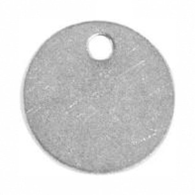 1-1/4 18ga BARE ALUMINUM KEY TAG