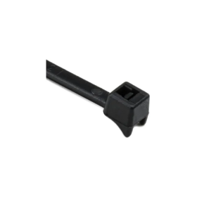 7-1/2 INCH CLAMP HEAD CABLE TIE 50 LB BK