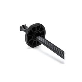 8 INCH BLK BUTTON HEAD 120 LB CABLE TIE