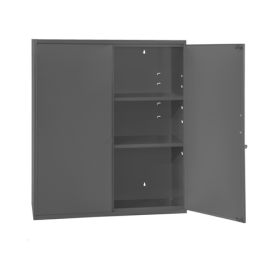 ADJUSTABLE SHELF WALL MOUNT CABINET GRAY