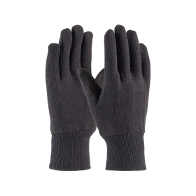BROWN POLYESTER JERSEY GLOVES