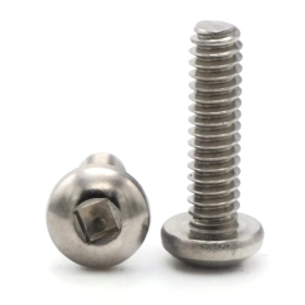 8-32X3/4 FT SQR PAN MACH SCREW 18-8