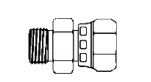 3/8M OFS X 3/8F SWIV. JIC STR