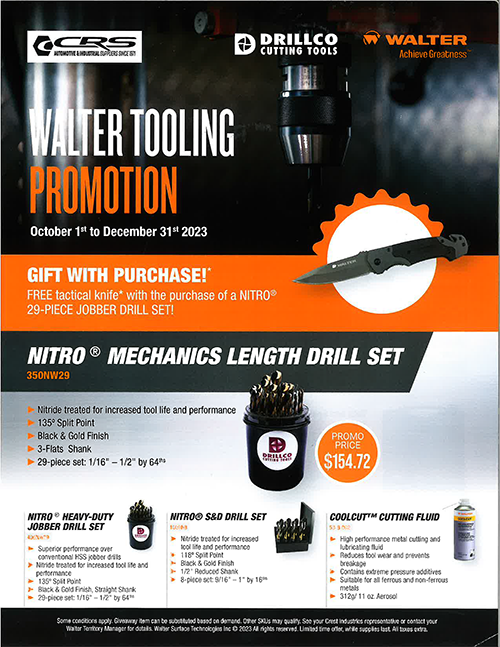 WALTER TOOLING PROMOTION
