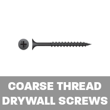 Coarse thread drywall screws