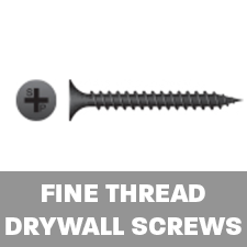 fine thread drywall screws