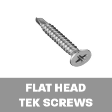 Flat head self drilling tek