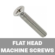 flat head machine screws