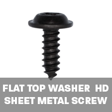 Flat top sheet metal screw