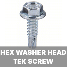 hex washer head self drilling tek