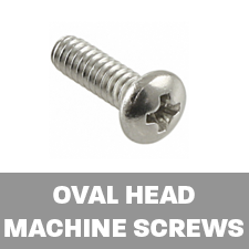 oval head machine screws