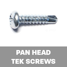 pan head self drilling tek screws