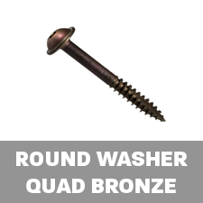 round quad washer sms bronze