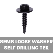 sems loose self drilling tek screw