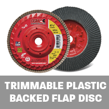 Trimmable Plastic Back Flap Disc